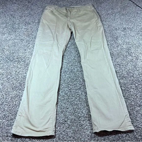 Bonobos Jeans Pants Mens Khaki Straight Leg Size 35x34