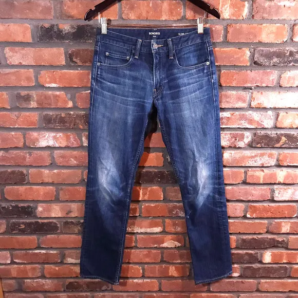 Bonobos Medium Wash Slim Straight Mid-rise Jeans Classic Basic Men's 28 x 32