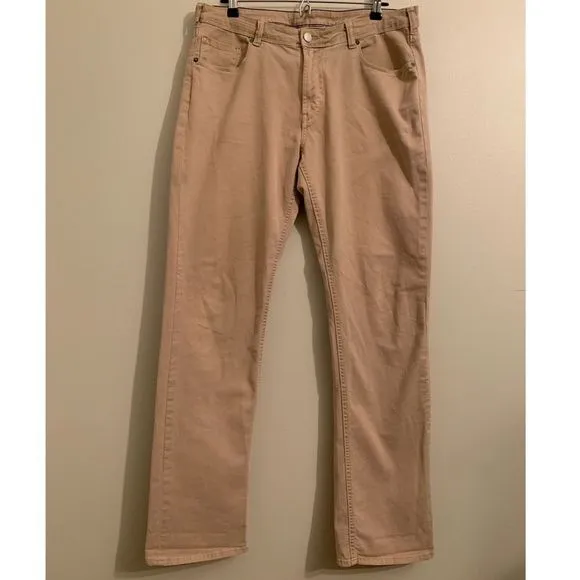 Bonobos Straight Fit Khaki Denim 34x34