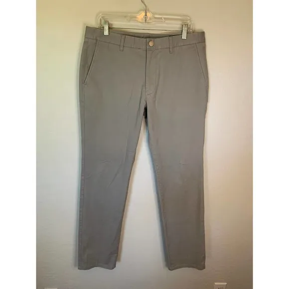 Bonobos | Men's Gray Slim Fit Pants Size 34x32