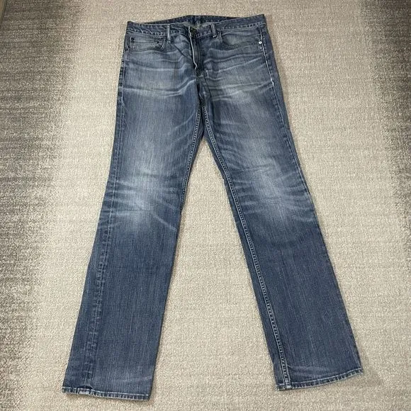 Bonobos  The Blue Jean Men's Size 38 x 36 Light Wash Denim Blue Jean