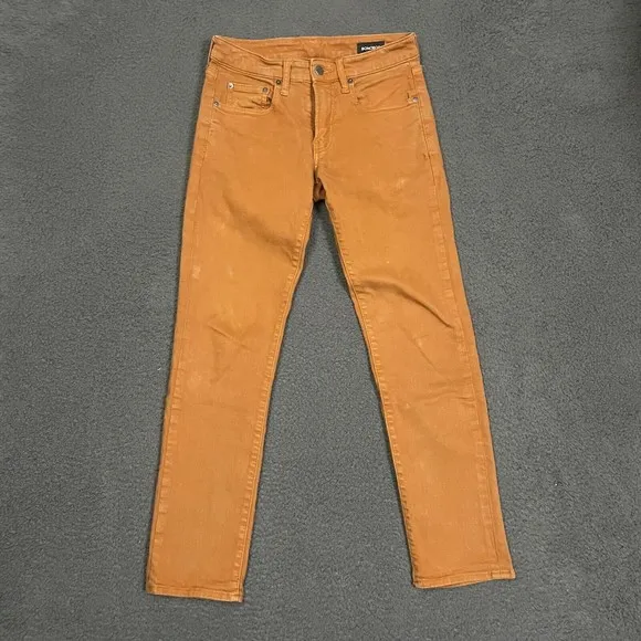 Bonobos Jeans Mens 28 Brown Denim Pants Slim Fit Stretch Preppy Casual 28x30