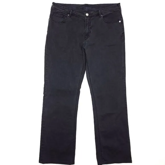 Y2K Bonobos Straight Leg Jeans Mens 35x32 Navy Stretch Cotton Classic 10" Rise