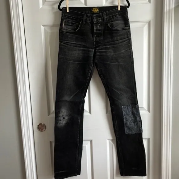 Brave Star Black Distressed / Worn Selvedge Denim Jean / SZ 32