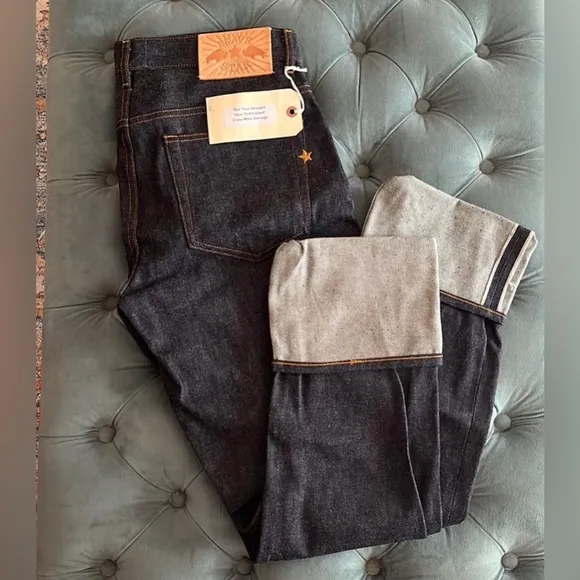 Brave Star true straight 14oz Selvage jeans (unwashed). Brand New unworn.
          
      NWT