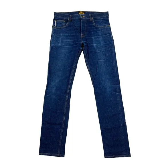 Brave Star Selvage Slim Taper Medium Wash Button Fly Jeans Size 34x34 Pants