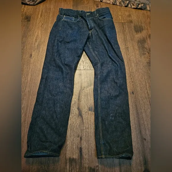 Brave Star Mens Denim Jeans Blue 38 Slim Straight Button Fly USA