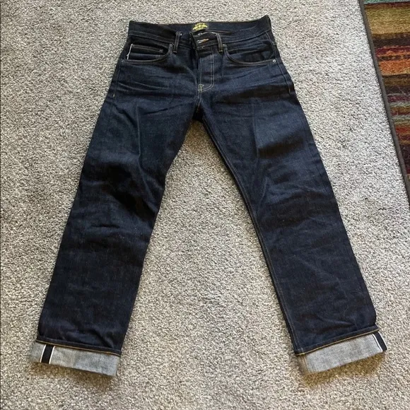 Mens Brave Star Straight Leg Raw Denim Jeans