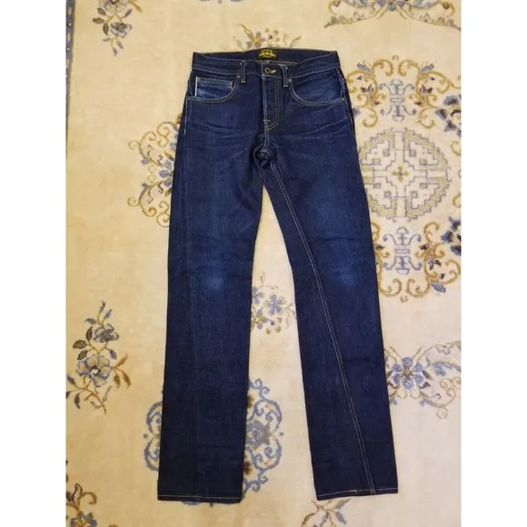 Brave Star Selvedge Jeans 30 x 35 Raw Denim Made USA Straight Slim Taper Medium