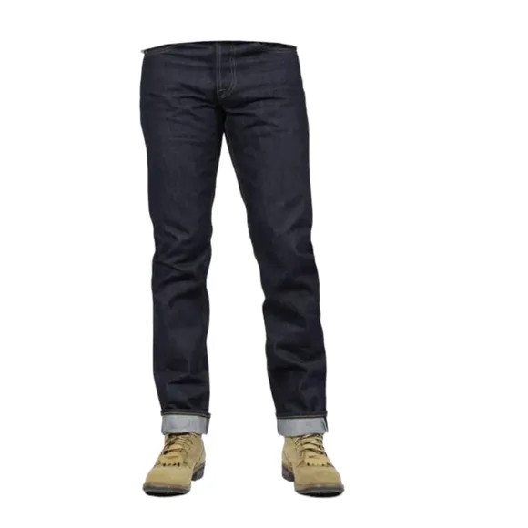 Brave Star Selvedge Cone Mills Denim Button Fly Straight Leg Jeans...Size 38