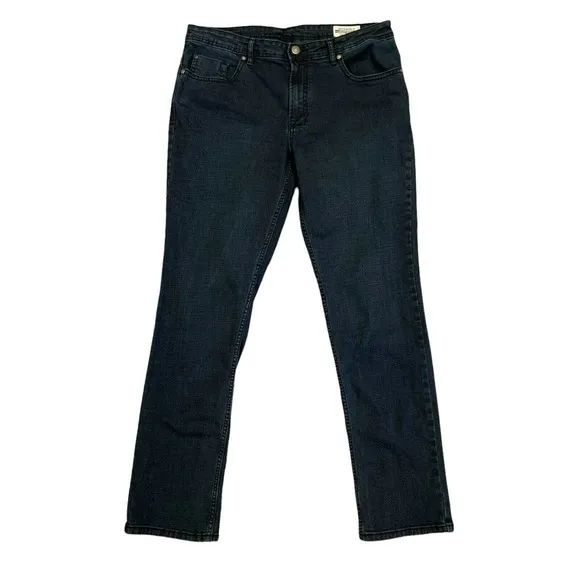 Baffalo David Bitton Jeans Mens 36 x 34 Black Jackson-X Straight Stretch Cotton