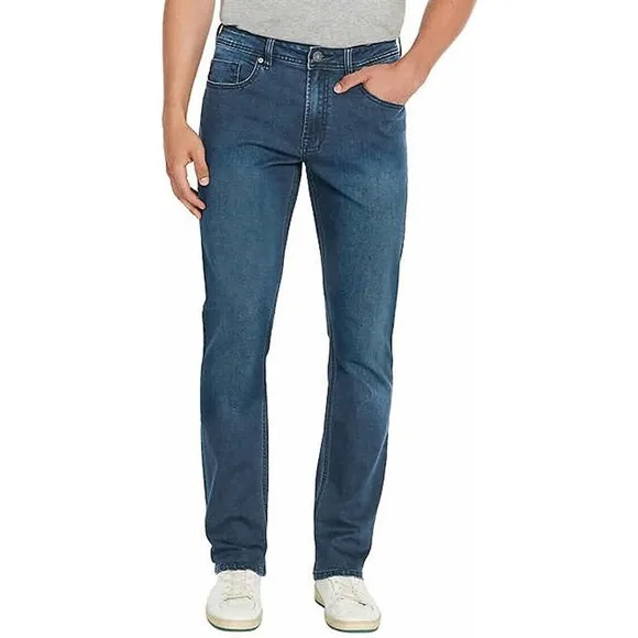 Buffalo David Bitton Axel Jeans Mens 34x30 Blue Denim 5 Pocket Slim Fit Stretch