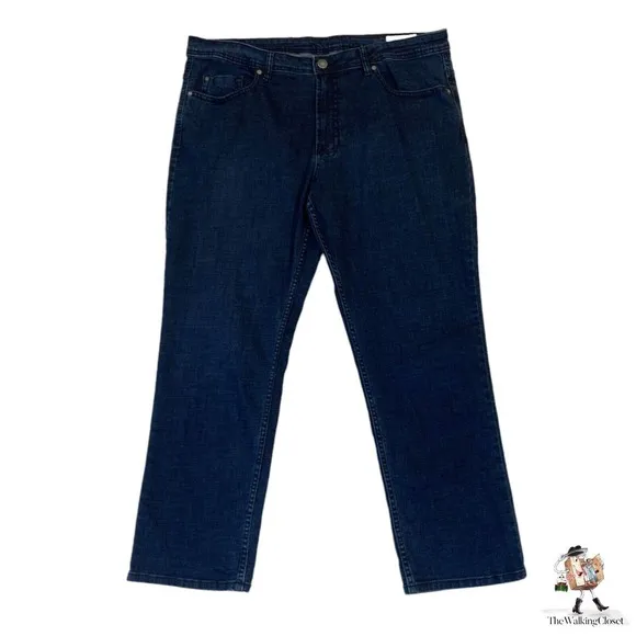 Buffalo David Bitton Jackson-X Jeans Mens 40X30 Blue Straight Leg Stretch Denim