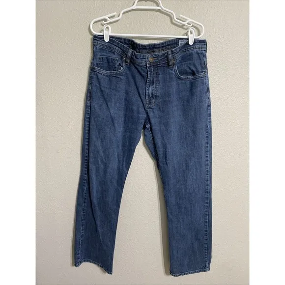 Buffalo David Bitton Driven-X Basic  Straight Jeans Mens Size 36x30 Blue Denim