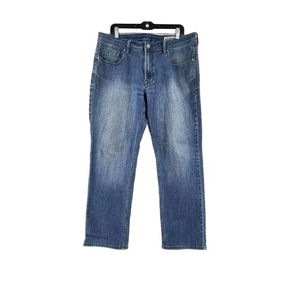 David Bitton Buffalo Men's Jackson-X Straight Medium Wash Denim Jeans 36 x 30