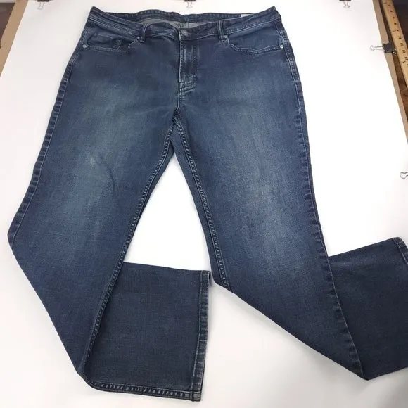 Mens Buffalo David Bitton Jackson-x size 42x34 Straight Stretch Mid Rise Jeans