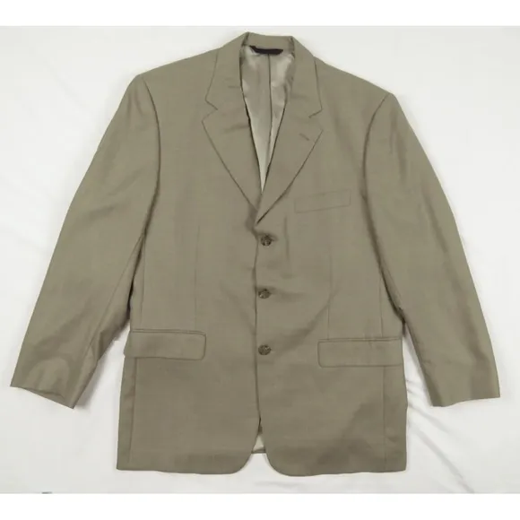 NWOT Burberry Silk Wool 3 Button Blazer Sport Coat Jacket USA Union Made 42 R