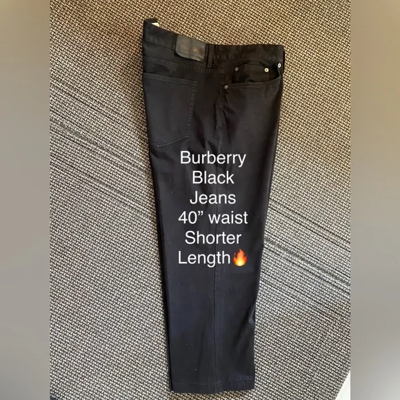 Burberry Jeans🔥🖤 Shorter inseam, 40” waist! Unisex Size XXL