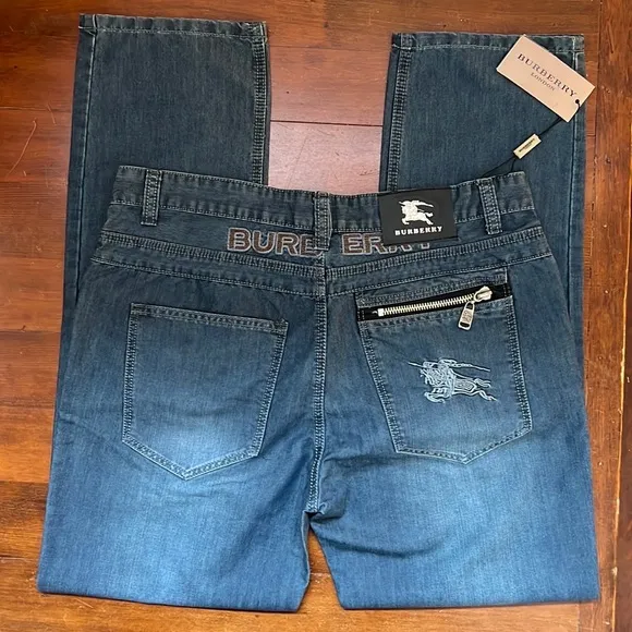 NWT Burberry London Logo Embroidered Jeans
          
      NWT