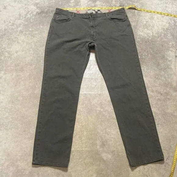 Burberry London Jeans Mens Size 42 Green‎ Straight Leg Cotton Blend
