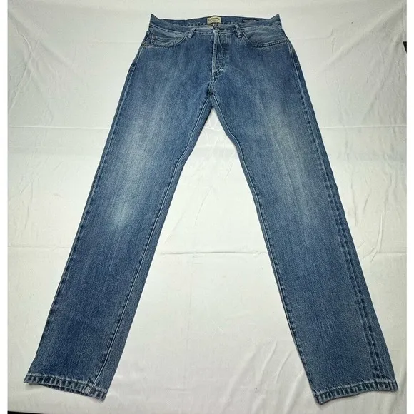 C.O.F. Studio Men's M7 Regular Tapered Button Fly Denim Jeans - Size 34x32.5