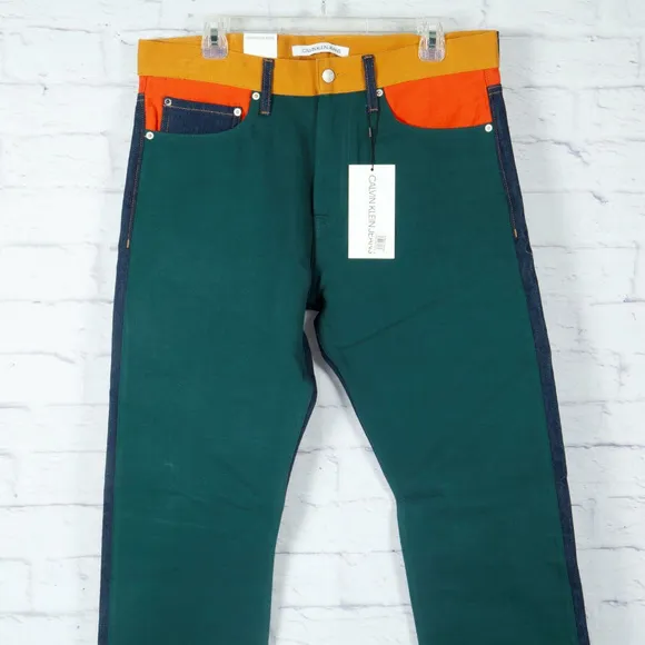 Calvin Klein Patch Color Block Designer Jeans
          
      NWT