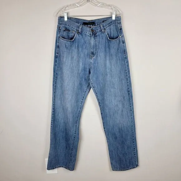 Calvin Klein Blue Medium Wash Straight Leg Jeans Men's Size 34 32W x 32L