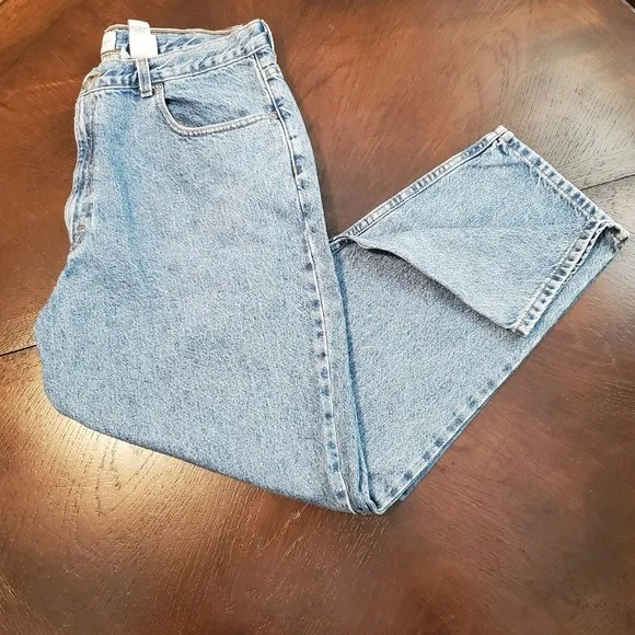 VINTAGE Calvin Klein Men's Straight Leg Light Wash Denim Jeans Size 38x30