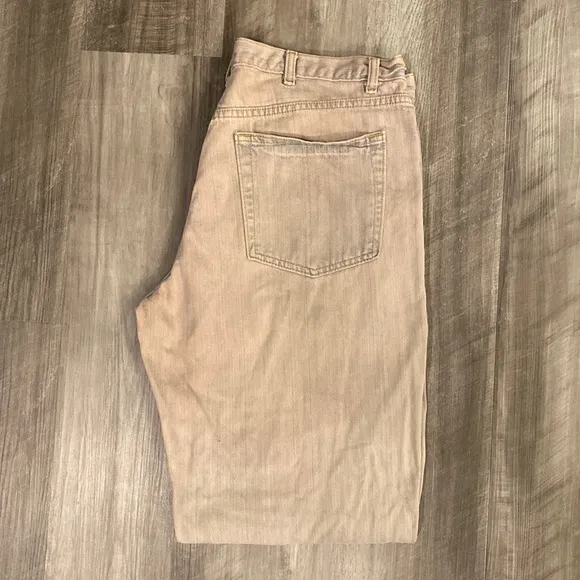 Calvin Klein Jeans Low Rise Straight Leg Boot Cut Bleached Grunge Jeans