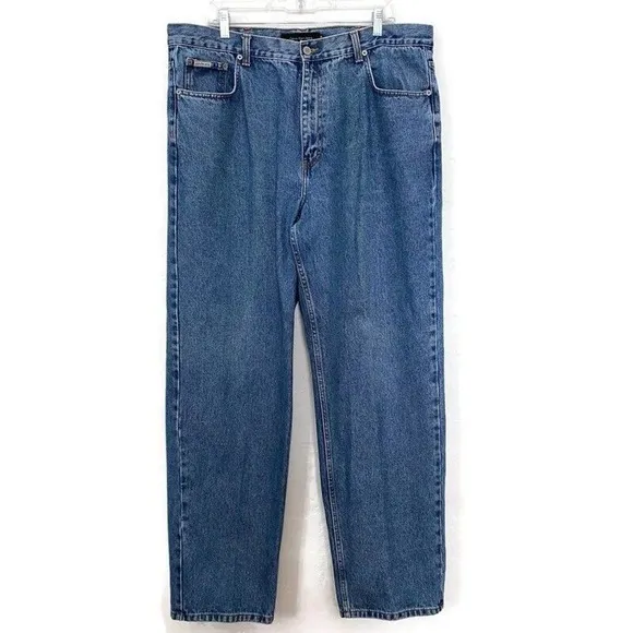 Vintage Calvin Klein Jeans Easy Fit Mens 39x33 Loose Relaxed Denim Pants Y2K