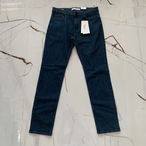 Calvin Klein Jeans Men's 31x32 Slim Fit Blue Casual Pants Denim Comfort  NEW
          
      NWT