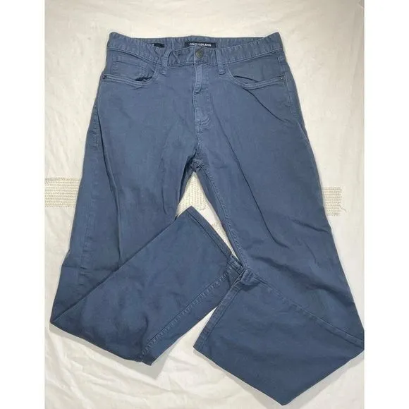 Calvin Klein Blue Denim Jeans Mens Size 32x32 Straight