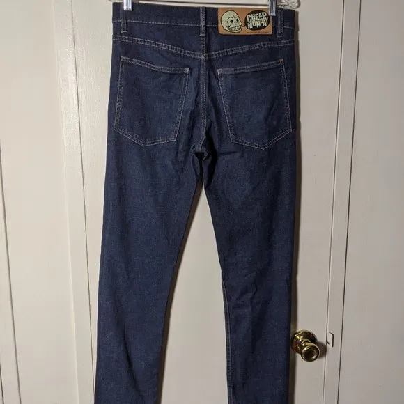 Cheap Monday skinny indigo jeans 32X32 UNISEX