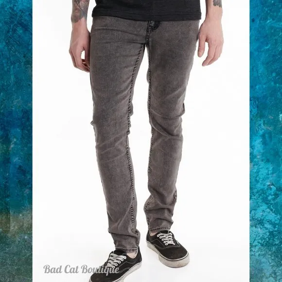 Cheap Monday | Tight Gray Black Denim Jeans