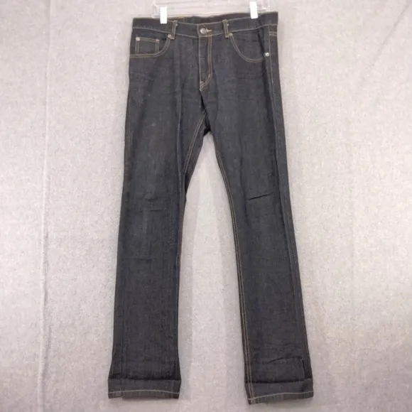 Cheap Monday Dark Wash Blue Jeans Denim Casual Straight Leg Mens Size 31 x 33