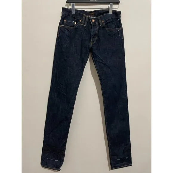CHIMALA DARK WASH DENIM JEANS 27 MADE IN JAPAN 100% COTTON