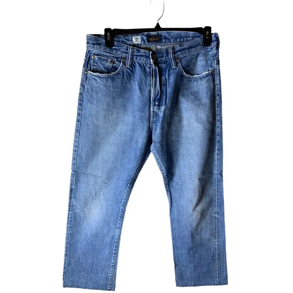 Chimala Jeans Mens Sz 32 Straight Leg Relaxed Fit Jean Blue Denim Made In Japan