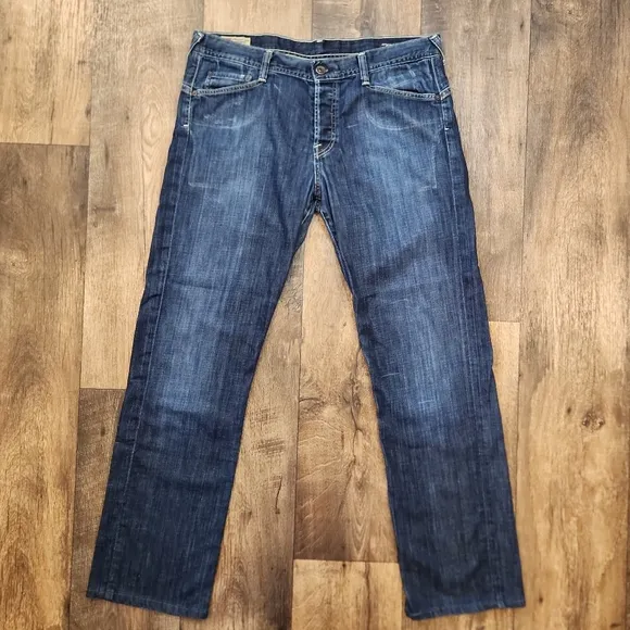 Citizen of Humanity SID Straight Leg Button Fly Dark Jeans