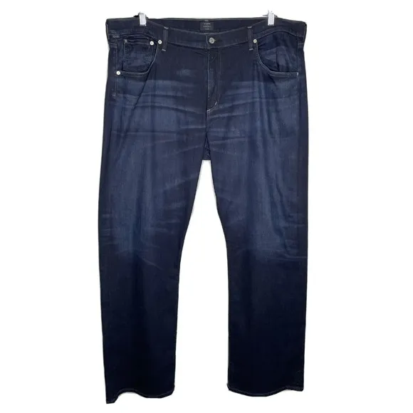 Citizens Of Humanity Mens Size 44 x 34 Perfect Casual Straight Dark Wash Jeans