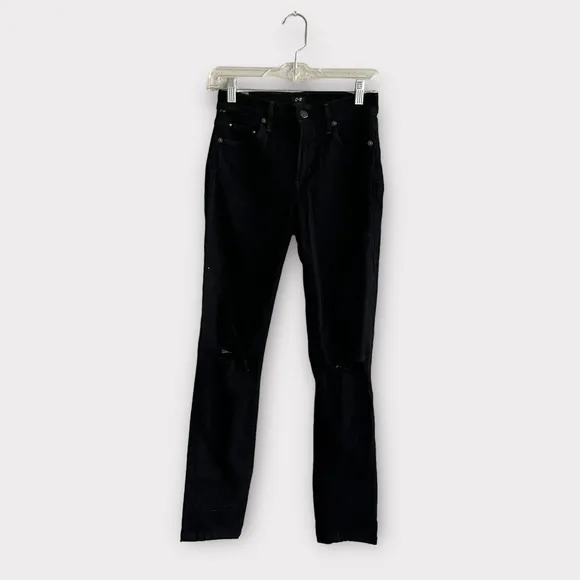 Citizens of Humanity Black Distressed Skinny Jeans SIZE 24