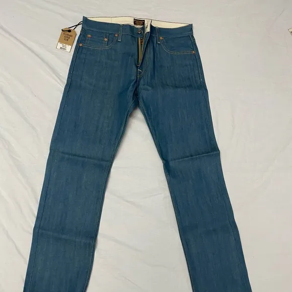 Civilianaire Japan Selvedge Standard Super Slim Light Blue Rigd Jeans Men 32
          
      NWT