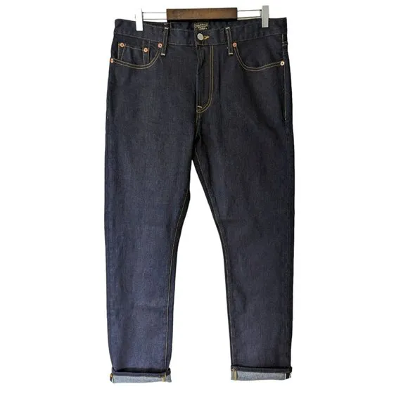 Civilianaire Walker Allen Edmonds Redline Selvedge Jeans 34x30 Blue Dark Wash