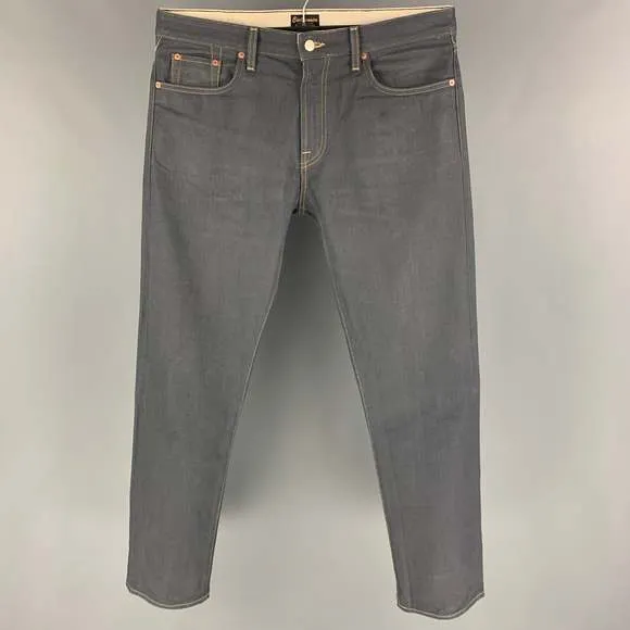 CIVILIANAIRE Grey Japanese Selvedge Denim Jeans