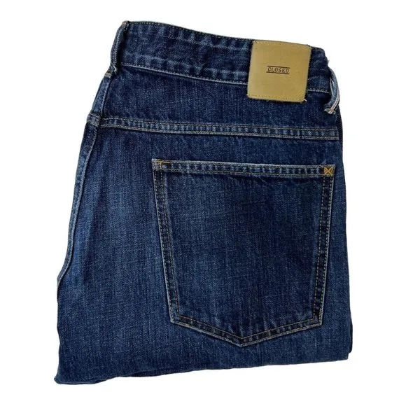 Closed Blue Unity Slim 1821 5 Pocket Cotton Jeans Mens Size 36X32