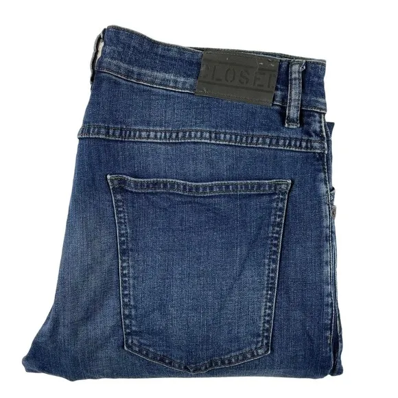 CLOSED Unity Slim 1921 Blue Mens Jeans Size 36x32 Excellent