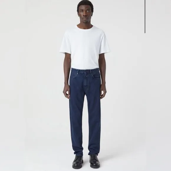 Closed Cooper Tapered Cropped Black Denim Jeans Size 28x30 New
          
      NWT