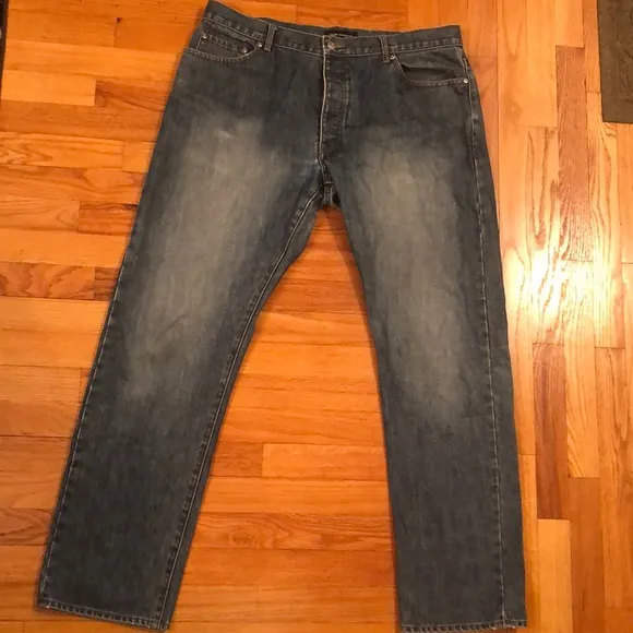 Club Monaco Button-Fly Bootcut Jeans 36/32