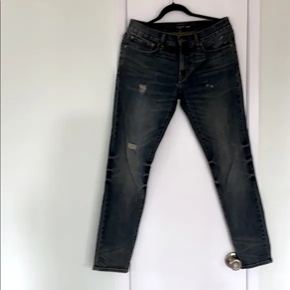 Club Monaco Distressed Ripped Jeans