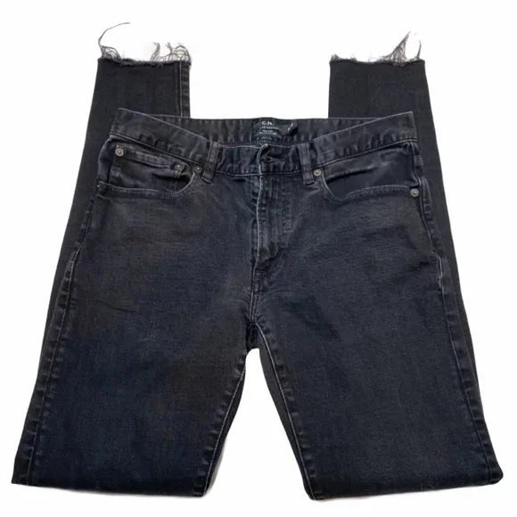 Club Monaco Raw Hem Slim Jeans