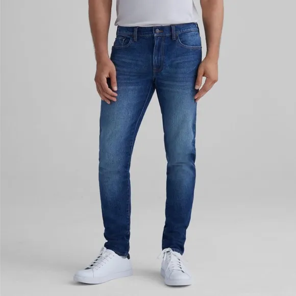 Club Monaco Mens Super Slim Jeans Dark Wash
